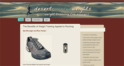 Desktop Screenshot of desertrunningweights.com