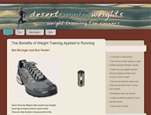 Tablet Screenshot of desertrunningweights.com